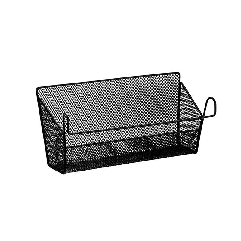 Uso en el hogar sobre la cesta de almacenamiento colgante de malla de alambre sobre la cama o el gabinete