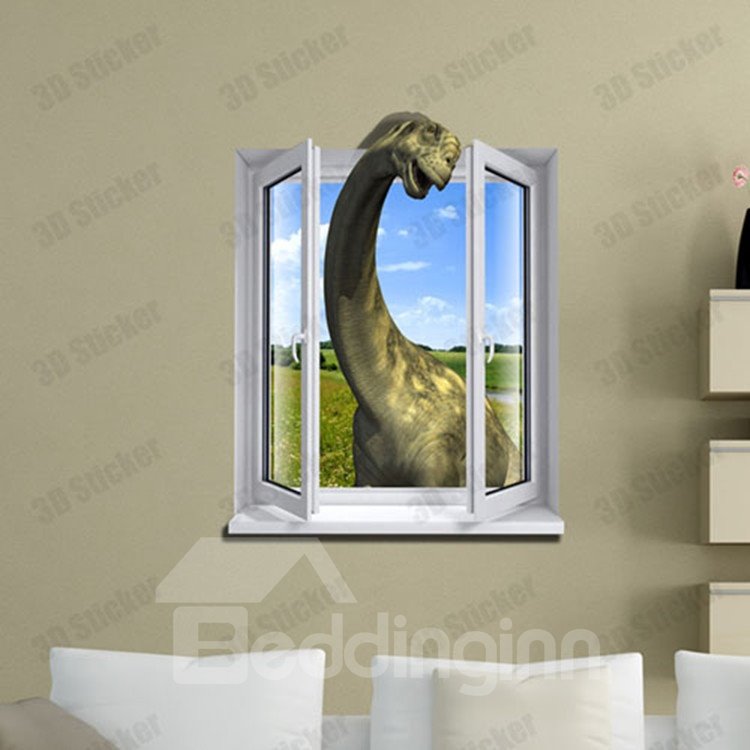 Increíble y elegante adhesivo de pared de dinosaurio 3D