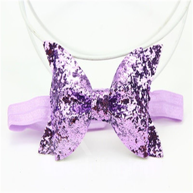 Bowknot Decoration Leather Multi-Color Baby Hair Band