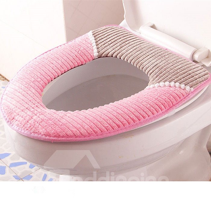 Toilet Cushion Acrylic Waterproof Bottom Plush Thicken Toilet Seat Covers