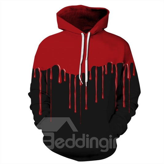 Creative 3D Print Men's Hoodie Painted Graffiti Couple Outfit Unisex Pullover Hoodies Fashion Long Sleeve Loose Polyester Sweatshirt Sportswear