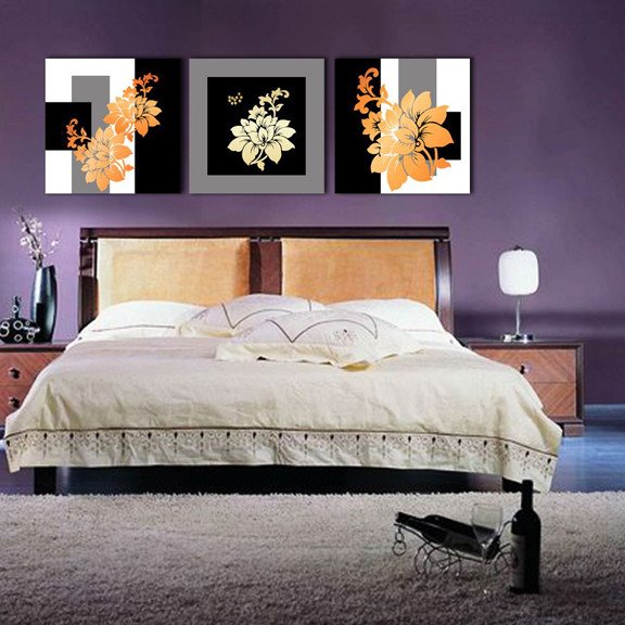 wholesale impresiones de la pared de la lona de las nuevas flores