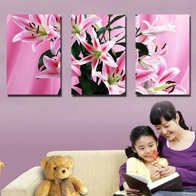 New Arrival Pure Lilies Canvas Wall Prints