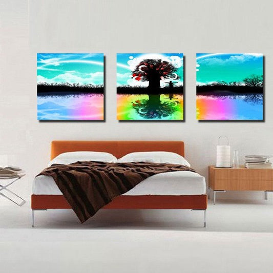 New Arrival Tree Reflection In the River Canvas Wall Prints