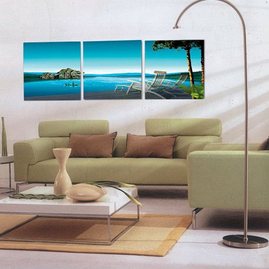 New Arrival Pleasant Life Beside Sea Canvas Wall Prints