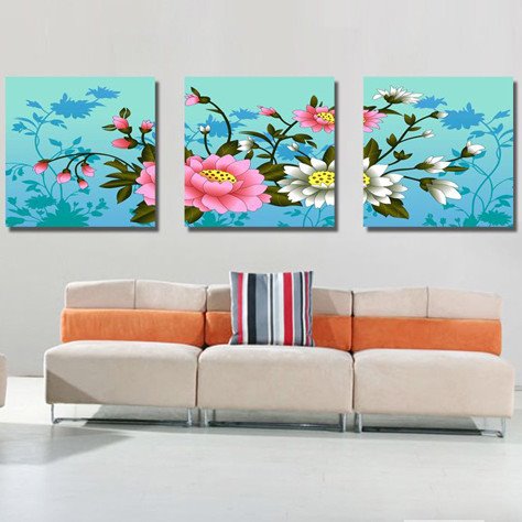 New Arrival Delicate and Colorful Flowers Canvas Wall Prints