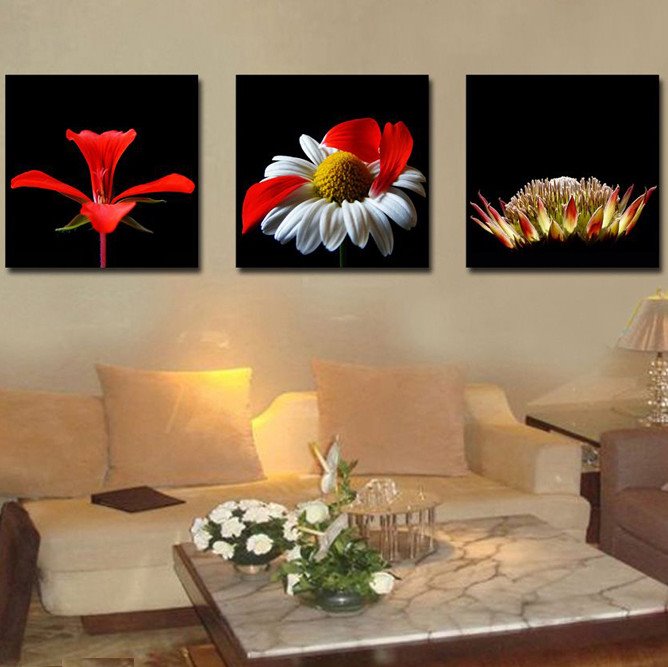 New Arrival Various Fancy and Colorful Flowers Canvas Wall Prints