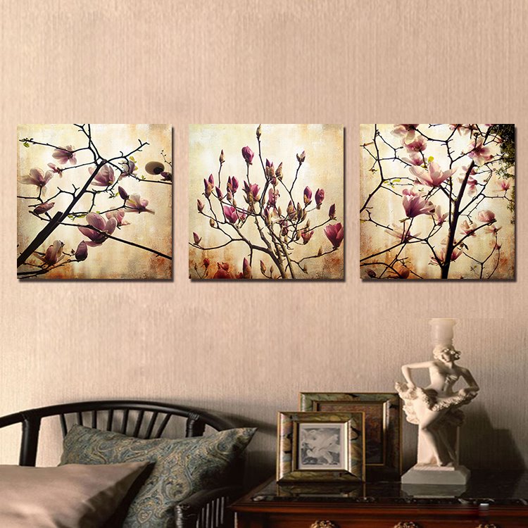 Pretty Jade Orchid 3-Pieces of Crystal Film Art Wall Print