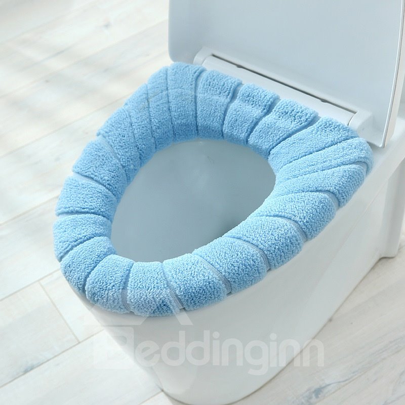 Toilet Cushion Acrylic Waterproof Bottom Plush Thicken Toilet Seat Covers