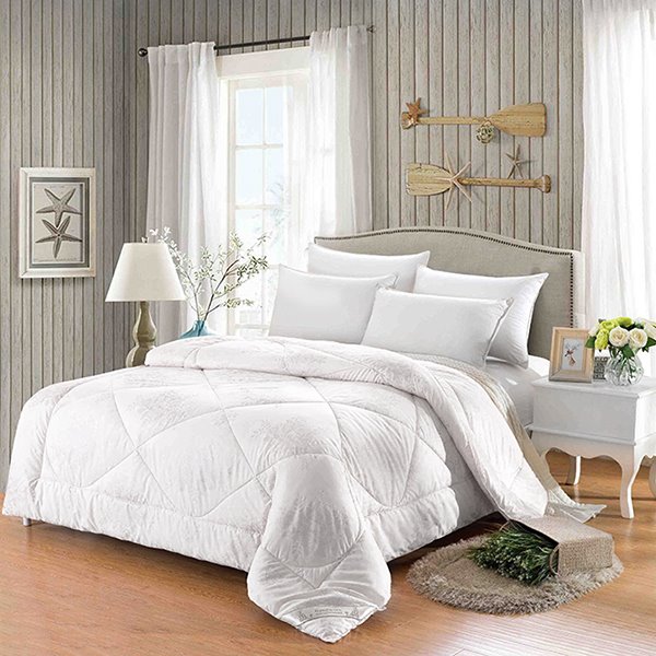 All-Season Bed Comforter Best Soft Down Alternative Quilted Comforter Warm Machine Washable