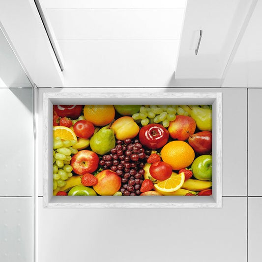 Fresh Delicious Fruits Kitchen Water-Proof Slipping-Preventing 3D Floor Sticker