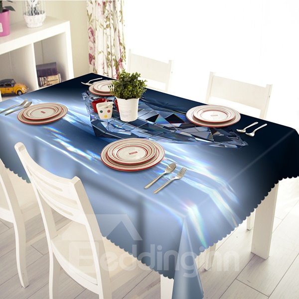 Creative Crystal Pattern Polyester 3D Tablecloth