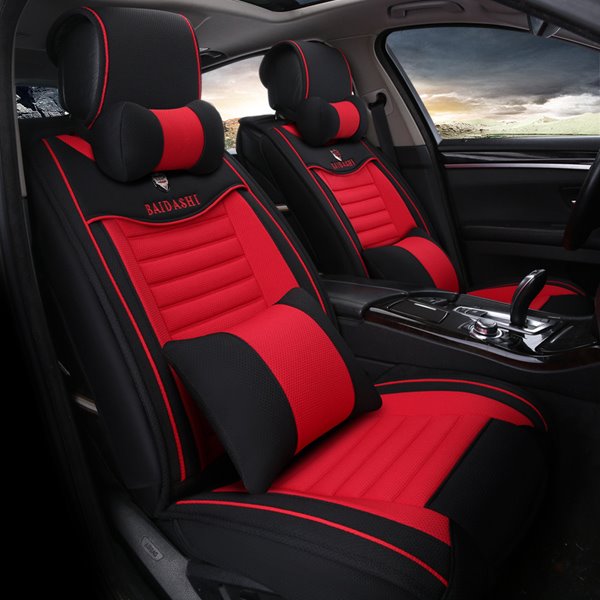 Funda universal para asiento de coche, diseño suave y cómodo, colores contrastantes, estilo coche deportivo