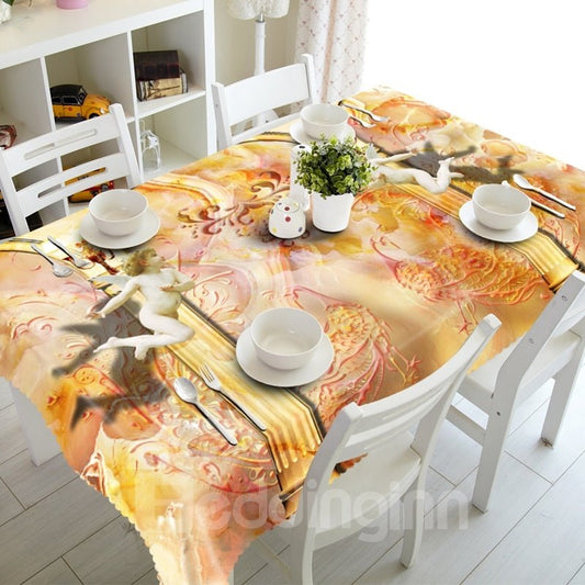 Stylish Phoenix and Angel Prints Dining Room Decoration 3D Tablecloth