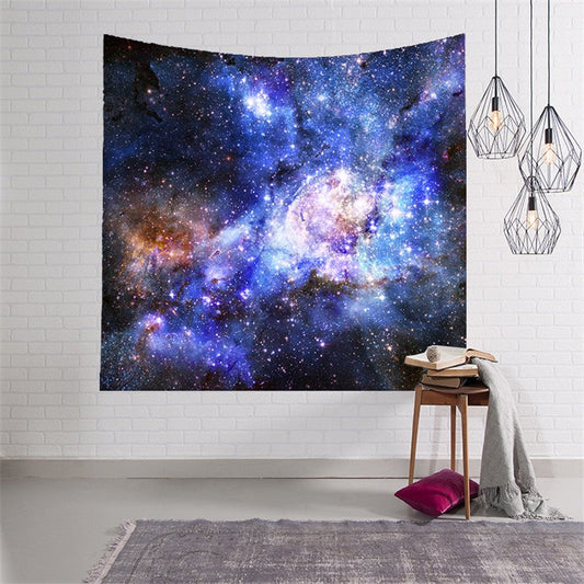 3D Cool Blue Galaxy Space Hanging Wall Tapestries