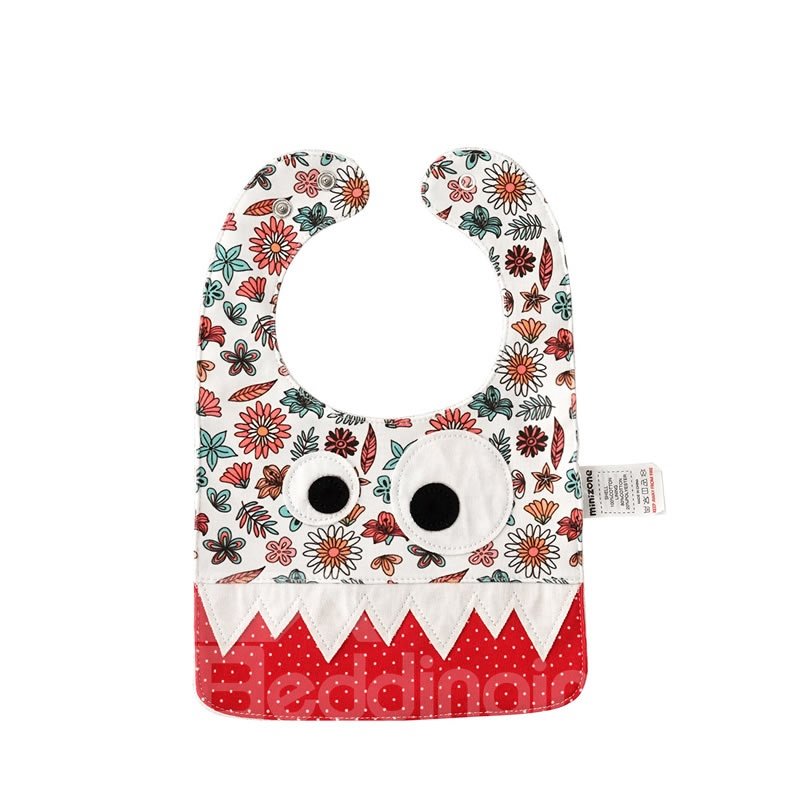 10.23*7.09in Eyes Decoration Cute Cotton Clolorful Baby Bib