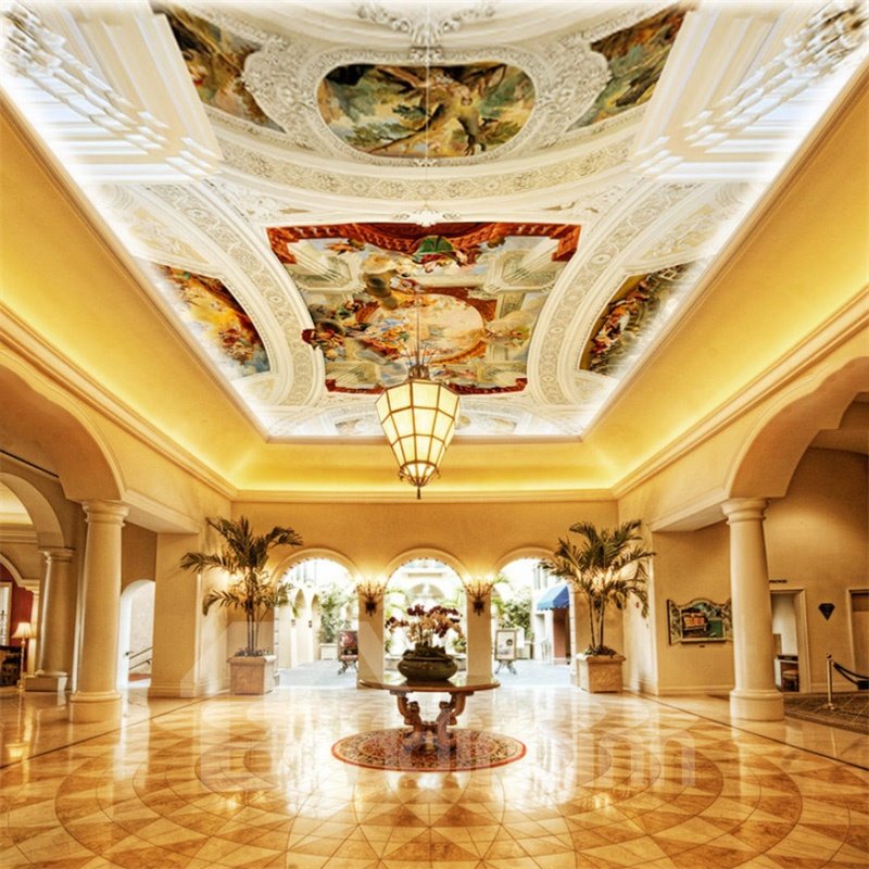 3D-Wandbilder aus PVC mit weißem Engelsmuster, wasserdicht, robust, umweltfreundlich, selbstklebend