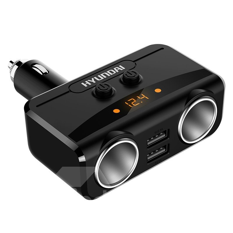 Cargador de coche USB Morden One for Two con encendedor de cigarrillos