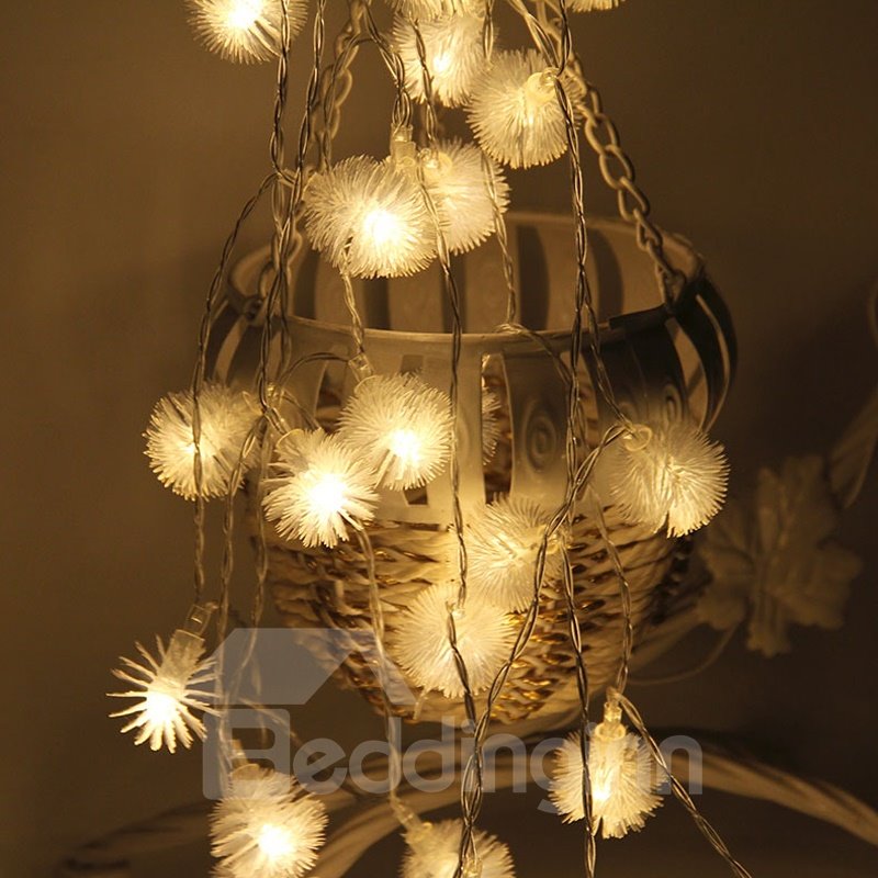 Dandelion Romantic Battery PVC Holiday Decoration LED Lights