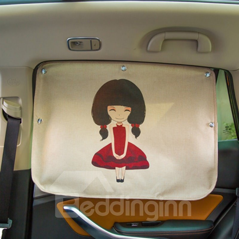 The Girl Next Door Pattern Tela resistente a los rayos UV Fuerte poder de adsorción,Parasol transpirable atóxico inodoro