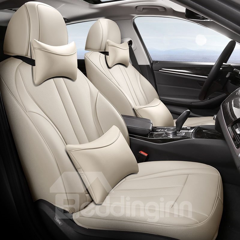 3D Version Sport Style PVC Perforated Leather Good Ventilating High Quality Environmental Friendly Leather Materials Compatible Airbag Custom Fit Seat Covers