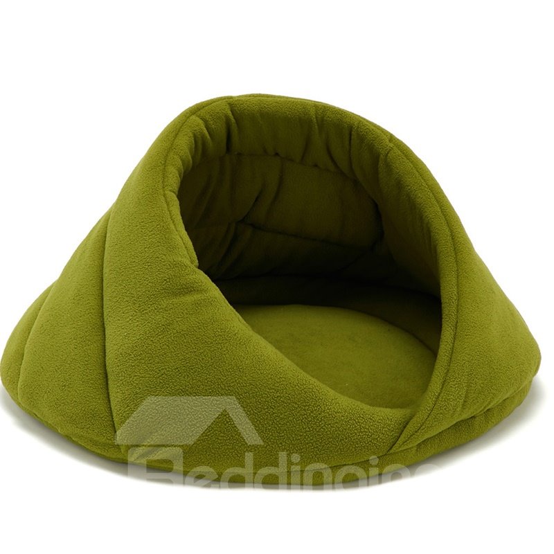 Pet Cat Dog Nest Bed Puppy Soft Warm Cave House Winter Sleeping Bag Mat Pad