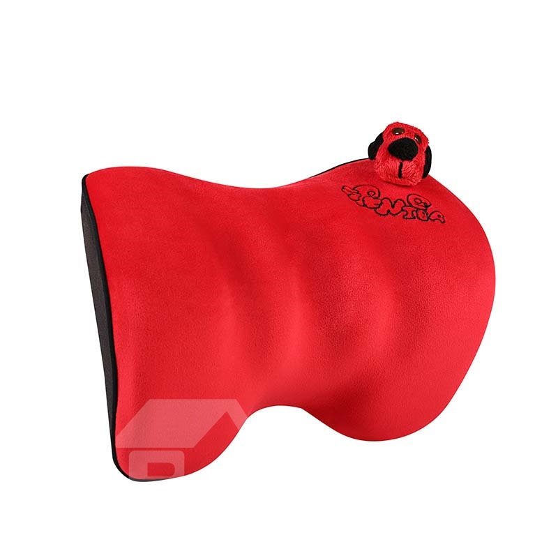 Soft And Comfortable Cartoon Puppy Shape Memory Cotton Car Headrest Car Pillows