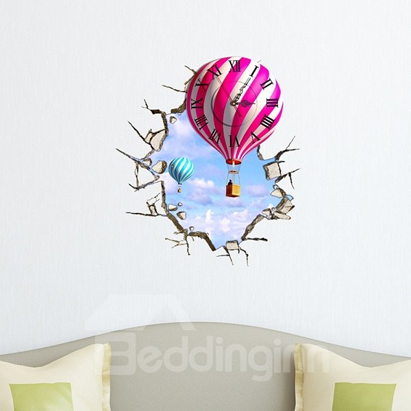 Beautiful Leisure Balloon Design 3D Wall Clock