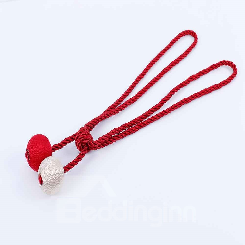 Decorative Polyester 1 Pair of 2-Ball Curtain Tie Backs