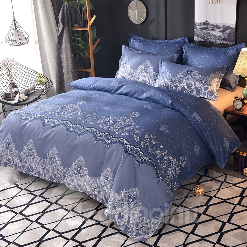 Elegantes, schlichtes 3-teiliges Bettwäsche-Set mit Reißverschluss, Bettbezug und 2 Kissenbezügen für das Schlafzimmer