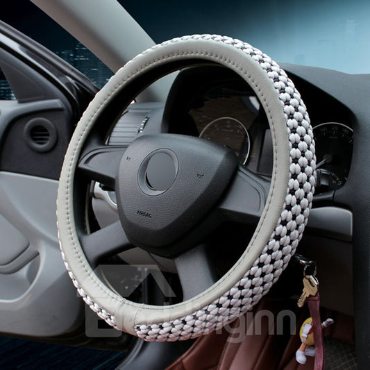 Fashionable Style Solid-Colored Ice Silk Breathable Anti Slip No Smell Comfort Durability Safety Steering Wheel Cover