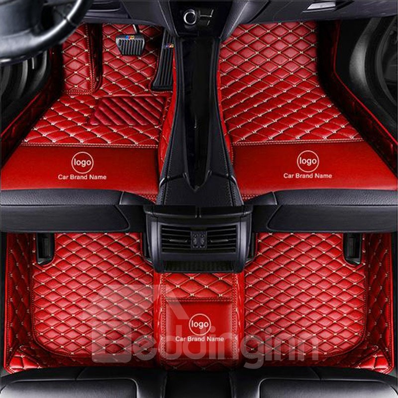 The Logo£¦Brand Can Be Printed Floor Mats High Quality Leather Moisture-Proof Skid Resistance Waterproof Wear-Resisting Custom Fit Floor Mats If You Do Not Find Your Car Or Have Special Needs Please Note In The Shopping Cart