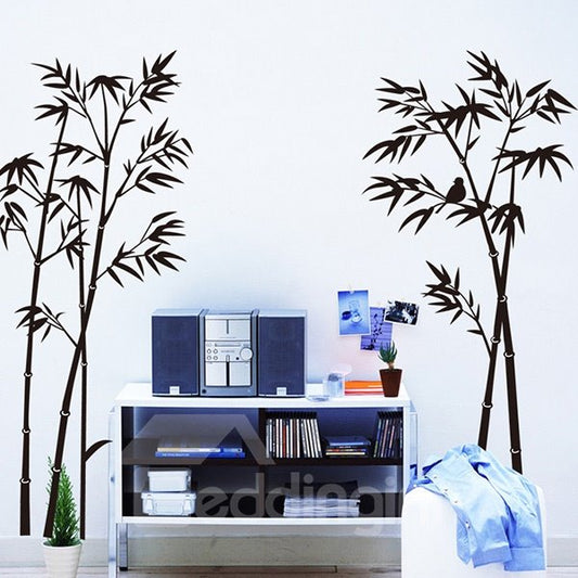 Simple Style Black Bamboo Pattern Home Decoration Wall Sticker