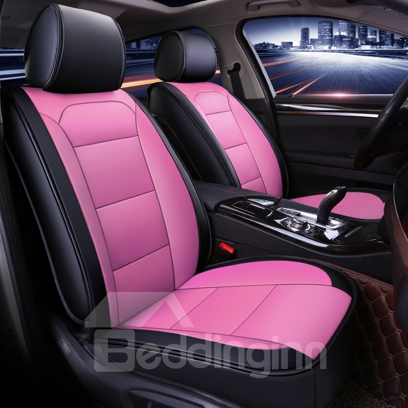 Car Seat Covers Universal Fit Full Set Car Seat Protectors Car Seat Accessories Faux Leatherette Automotive Vehicle Cushion Cover for Cars SUV Pick-up Truck Universal Fit Set
