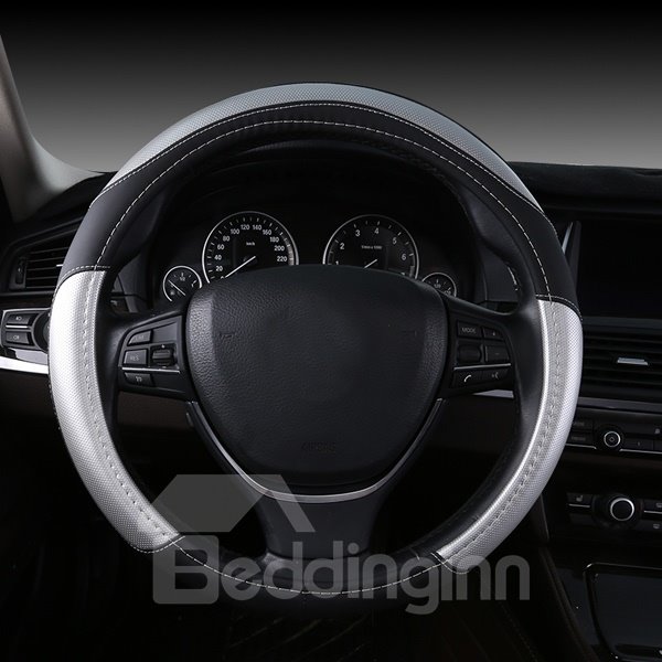 Fashional And Contrast Color Mixed Sport Style Car Steering Wheel Cover