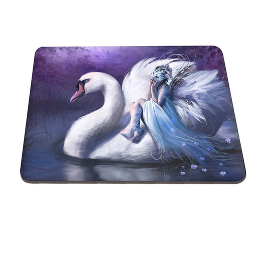 Swan Girl Pattern Hard Plastic Cover for MacBook