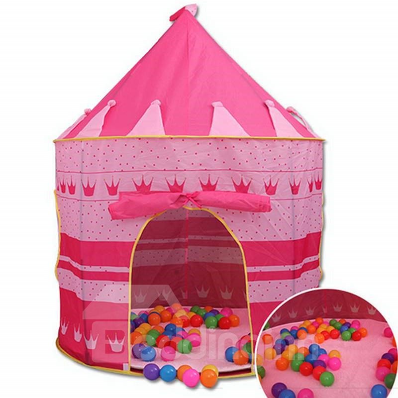 Princess Castle Design Circle Two Colors for Choose Kids Indoor Tent