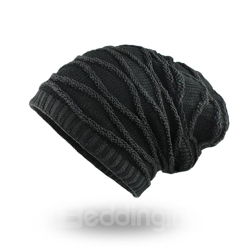 Winter Plus Velvet Warm Rhombus Head Men's Outdoor Hat ?