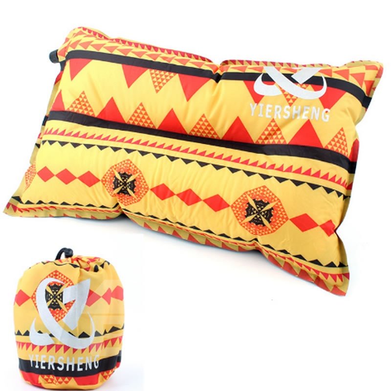Almohada de viaje ligera que acampa inflable del estilo popular del uno mismo al aire libre