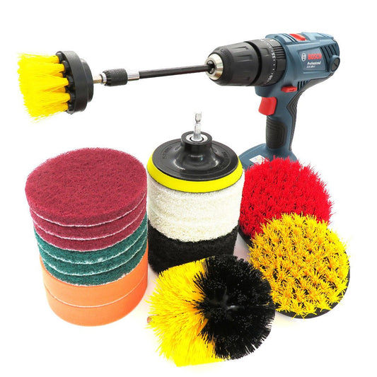 Car Brushes/Car Dusters/Wax Brushes Electric Drill Brush 18 Sets Of Electric Red Nylon Brush To Clean And Polish