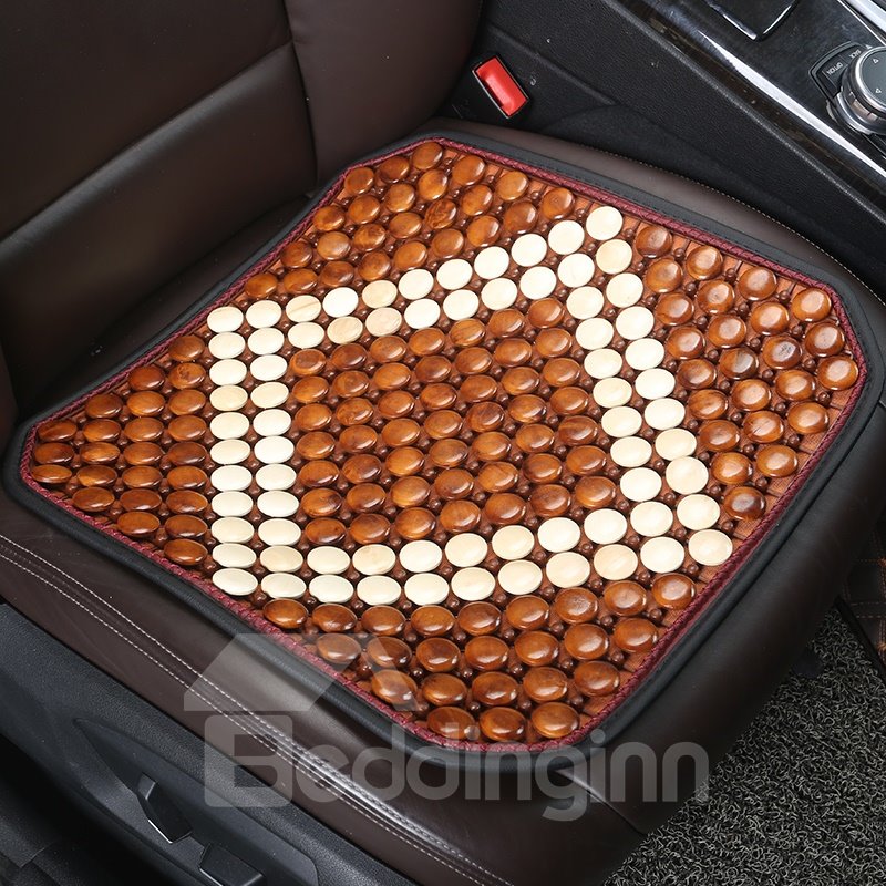 Wood Material Cool Durable Color Block Universal Fit Car Seat Mats