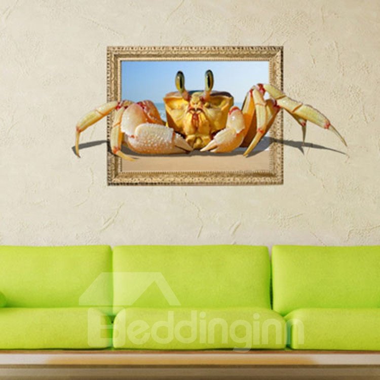 Stunning Stylish 3D Crab Wall Sticker