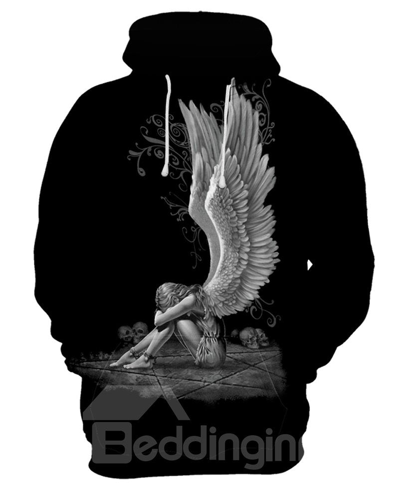 Lightweight Vibrant Color Graphic Pattern Polyester 3D Painted Hoodie