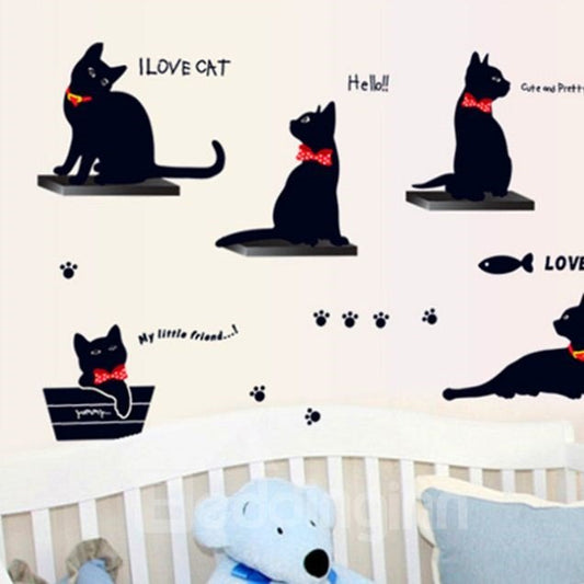 New Arrival Lovely Cat Print Wall Stickers