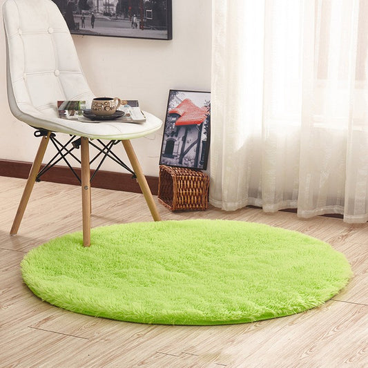 Fluffy Shaggy Large Rugs Anti-Slip Round Soft Carpet Mat Floor Living Room Bedroom Rug