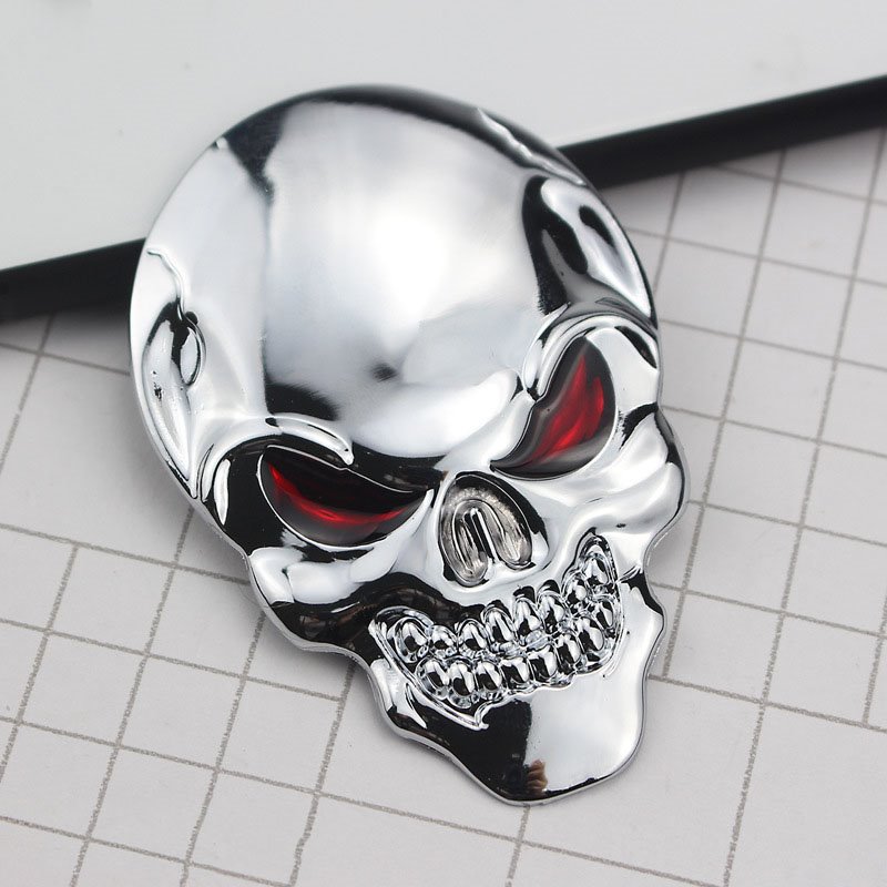 Automobile Metal Character Skull Sticker Body Paste Ghost Head Label Stereo Caboose Label Decoration Paste