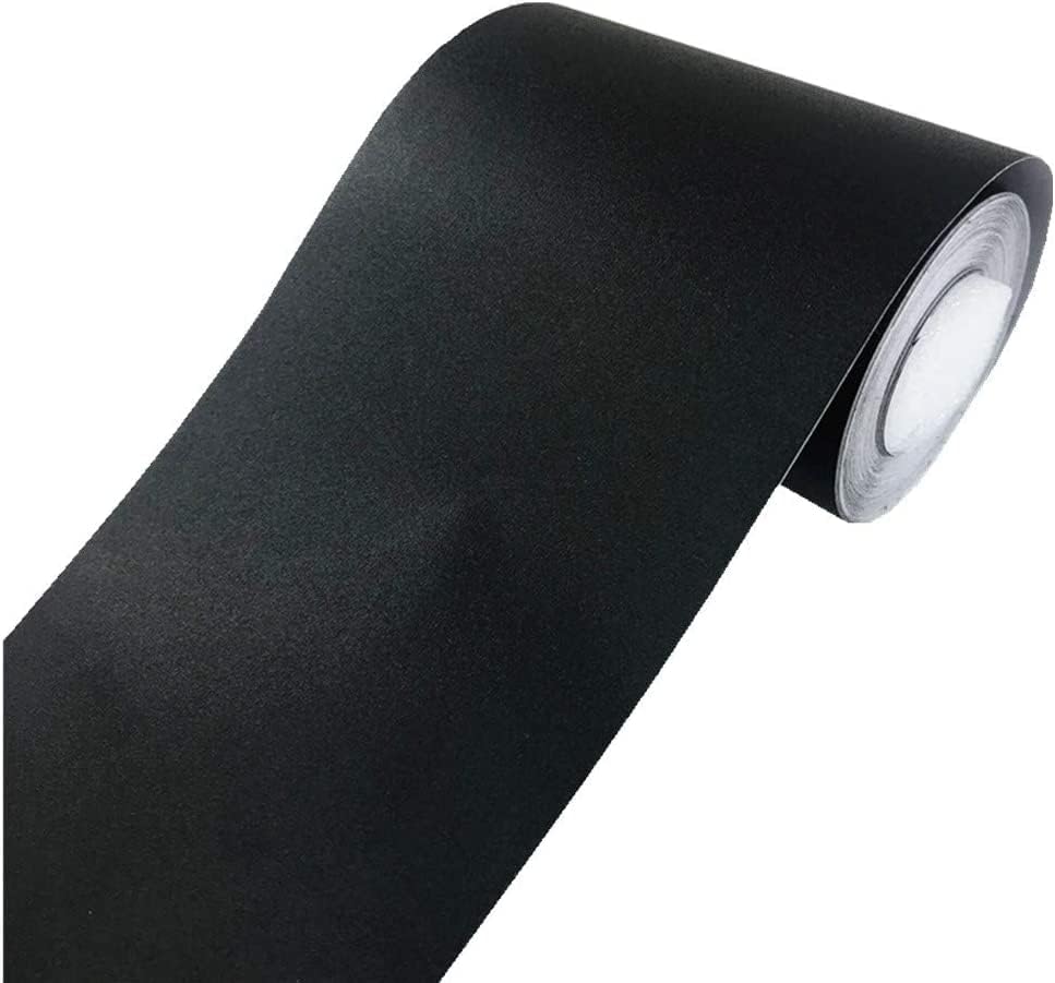 Simplemiuji Black Matte Wallpaper Border Peel Stick Home Ceiling Decorative Border for Bathroom Living Room Kitchen 4inch by 32.8ft