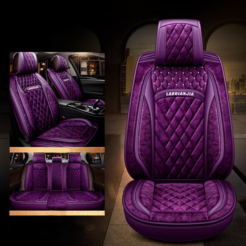 Simple Style Short Velvet Color Block Design Wearproof£¦Breathable Custom Fit Seat Cover