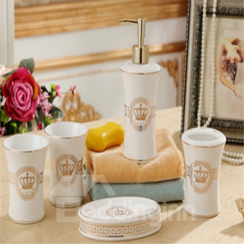 5-teiliges Badezimmer-Ensemble im europäischen klassischen Stil