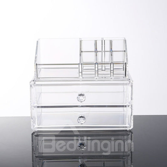 Environment Friendly Acrylic Material 18.7*12.1*16.1cm Cosmetic Storage Box